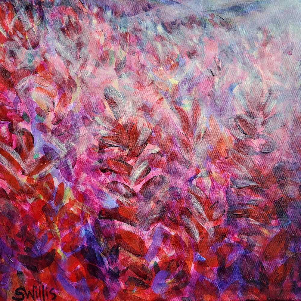 "Field of Dreams" - Moose & Red Paintbrushes - 20x30"