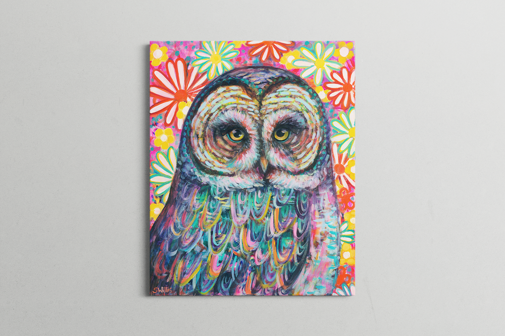 Owl You Need is Love - Owl 18x24"
