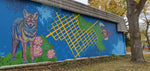Painting in Grindstone's Mural Massvie Festival - Ritchie Community League