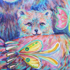 "A Bundle of Perfection" - Mama and Baby Bear - 36x36"