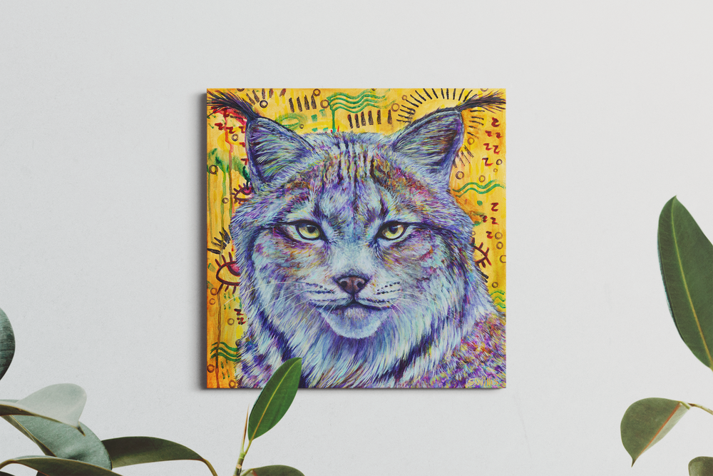 
            
                Load image into Gallery viewer, Wild Heart – Lynx (20x20&amp;quot;) SOLD
            
        