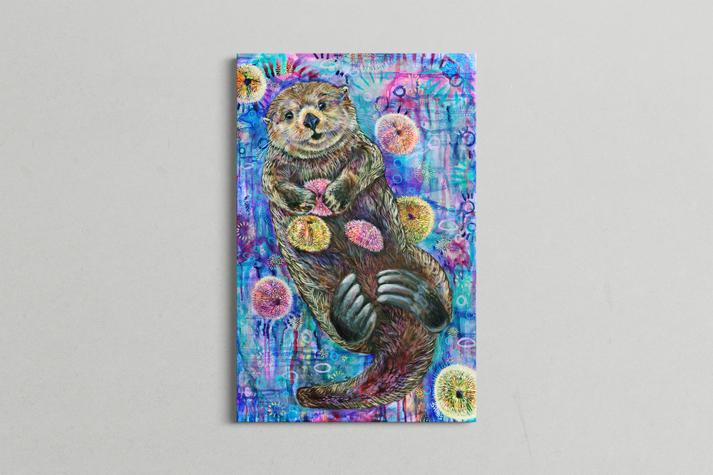
            
                Load image into Gallery viewer, Dwell in the Peace – Otter (36x24&amp;quot;)
            
        